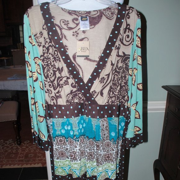 New WT Back to the 70s Tie Tunic - Picture 1 of 2